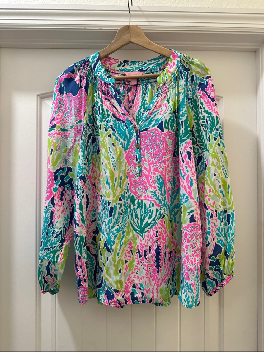Lilly Pulitzer Elsa - Let’s Cha Cha 100% Silk - Medium